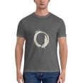 thumbnail image 1 of Camiseta de algodón de gran tamaño para hombre camisa clásica de círculo Zen japonés color negro de marca superior de verano, 1 of 7
