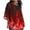 Red, variant on FcBaudy Womens Tops, Shirts for Women, Short Sleeve Round-Neck Blouses & Shirts Women's Ladies Fashion Casual Cropped 3/4 Sleeve Printed Loose Shirt Blouse Top Women Blouse