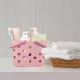 thumbnail image 5 of Cesta de ducha portátil con asas, organizador de almacenamiento de plástico reutilizable para cesta de ducha de baño (rosa), 5 of 5
