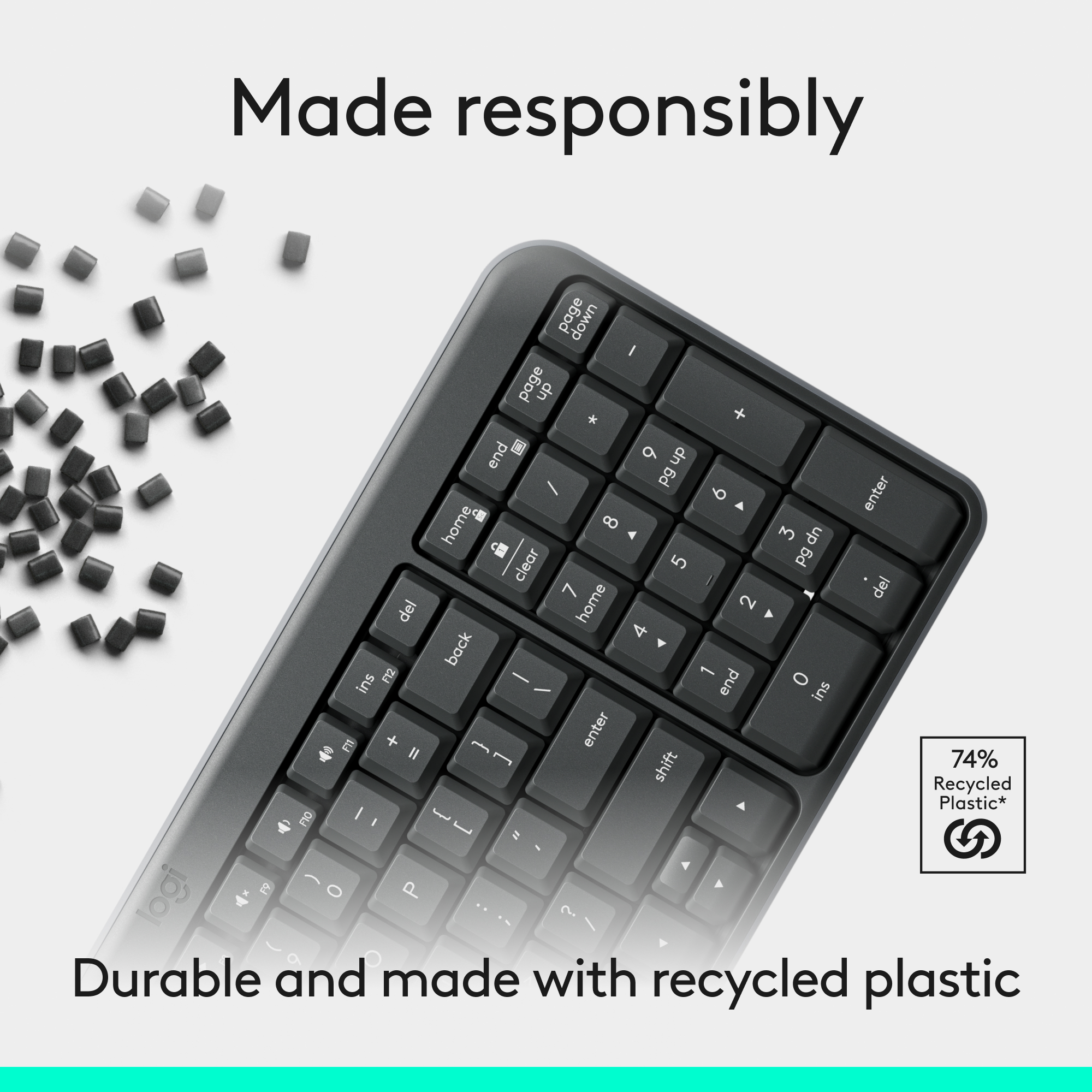 Logitech K250 Compact Wireless Keyboard With Numpad photo 6