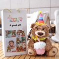 thumbnail image 4 of Happy Birthday Singing Bear Musical Soft Plush Toy Doll Kids Birthday Gifts New Arrival, 4 of 4