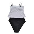 thumbnail image 5 of Sngxgn Women's Bikini Swimsuit Front Cross up Two Piece Bathing Suit(White,S), 5 of 7