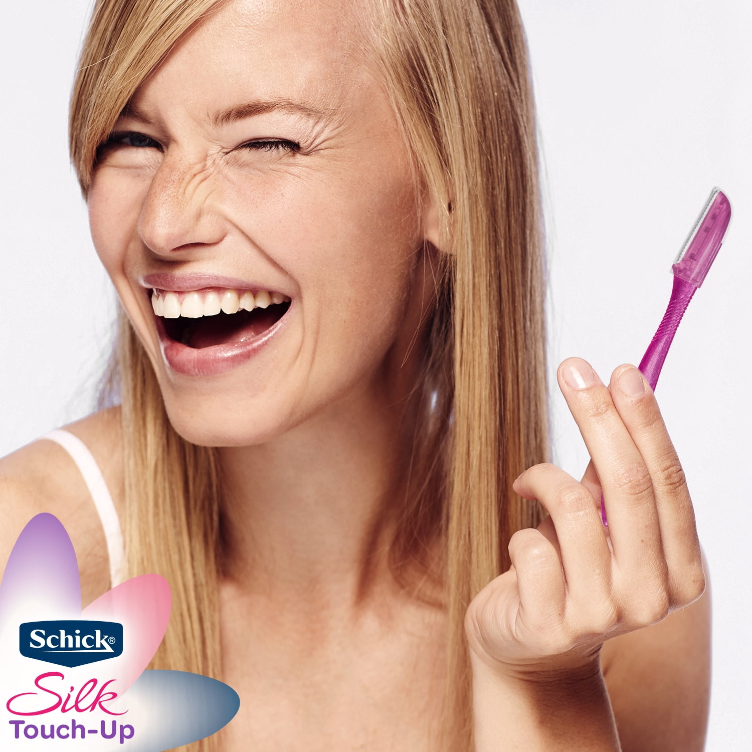 Schick Hydro Silk Touch-up Multipurpose Exfoliating Face Razor and Eyebrow Shaper with Precision Cover, 9 Ct