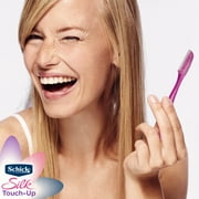 Schick Hydro Silk Touch-up Multipurpose Exfoliating Face Razor and Eyebrow Shaper with Precision Cover, 9 Ct