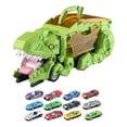 thumbnail image 2 of Juguete de Dinosaurio que Come Coches Cuticat Juego de Vehículos Verde, 2 of 8