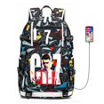thumbnail image 1 of Soccer Player R-onaldo Multi-function School Bag, Travel Laptop Bag With USB Charging Port, Student School Bag-SHUNJING, 1 of 3