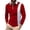 Red, variant on Blekii Men's Casual Fashion Colour Block Loose Lapel Long Sleeve T-Shirt - Trendy Contrast Design, Soft Jersey Material - Ideal for Weekend Casual, Street Fashion, Autumn Outing,