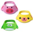 thumbnail image 1 of Adjustable Visor Hat for Baby Bath Shampoo Protection-pink+yellow+green-, 1 of 3