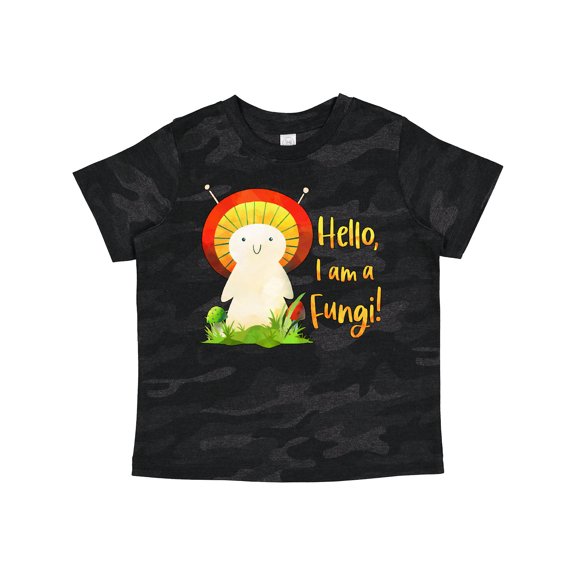 Inktastic Hello, I Am a Fungi Cute Mushroom Pun Boys Toddler T-Shirt