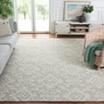 thumbnail image 2 of SAFAVIEH Blossom Cletus Geometric Wool Area Rug, Grey/Ivory, 8' x 8' Square, 2 of 11