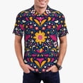 thumbnail image 1 of Fotbe Cinco De Mayo Floral Camiseta Polo de Golf para Hombre con Estampado – Camisa Deportiva Transpirable con Cuello Abotonado-Small, 1 of 6