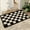 Black And White Checkerboard, variant on JML Non-Slip MicrofiberFabric & Rubber Doormat - Soft Entryway Rug for Home/Office (16"x24") - Easy Clean Door Mat for Indoor/Outdoor Use, Black And White Checkerboard