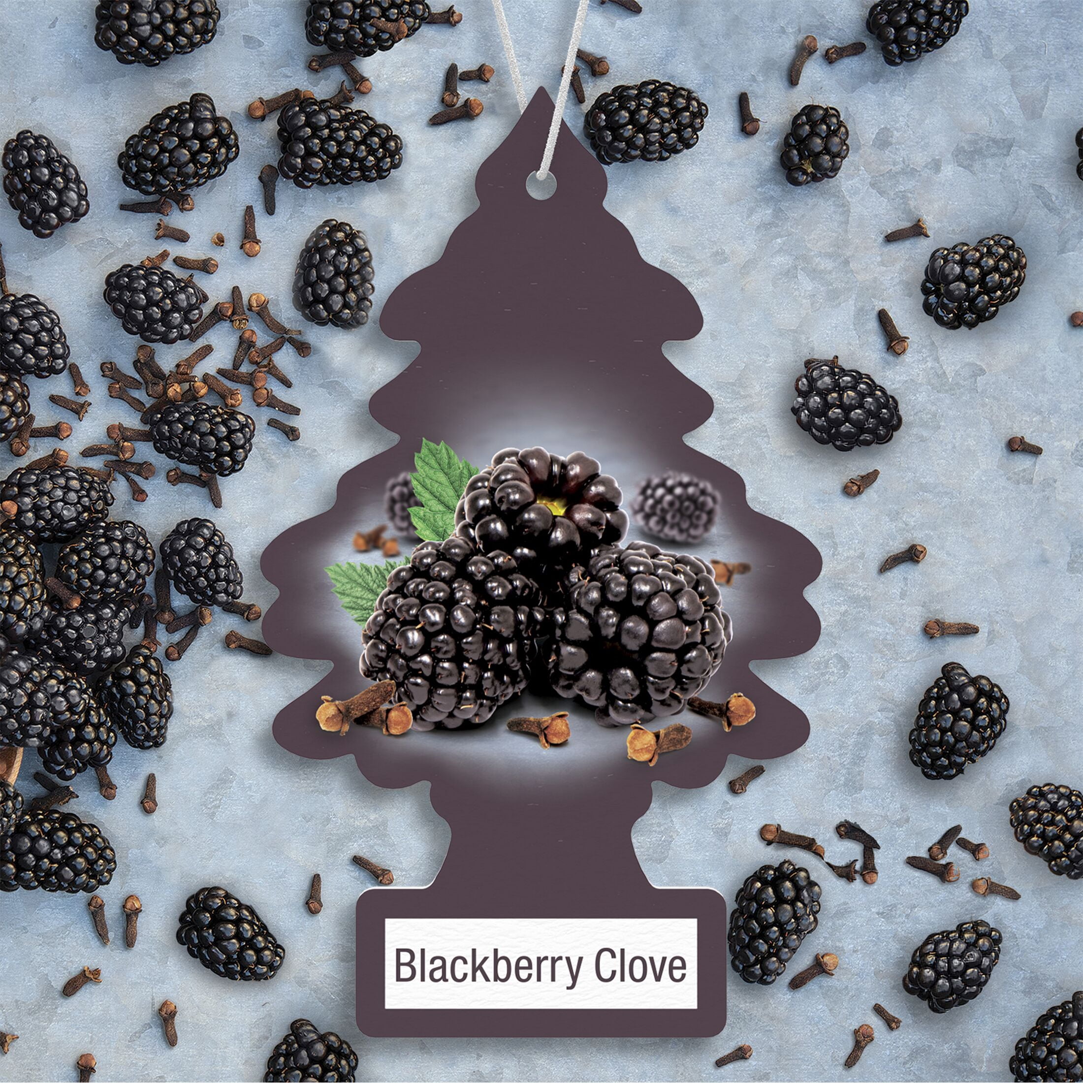 (2 pack) Little Trees Air Freshener Blackberry Clove Fragrance 3-Pack