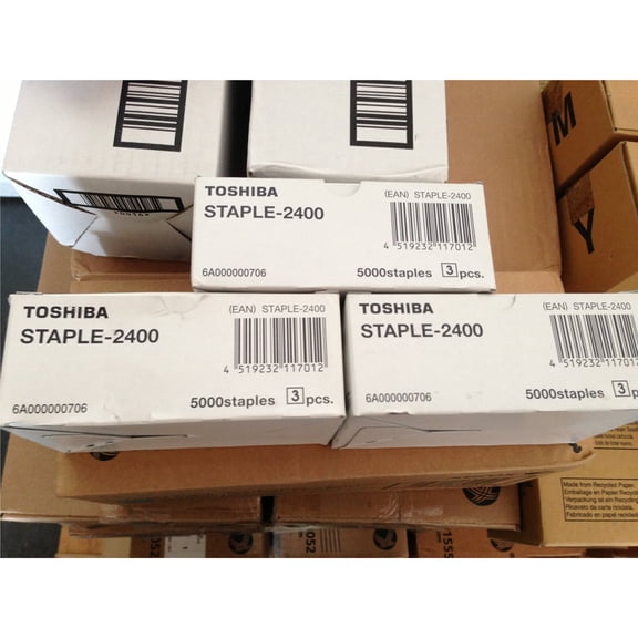 Genuine Toshiba MJ1042 Staple Cartridge, Box of 3