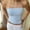 Blue, variant on Tube Tops flowy strapless top Strapless Blouse Backless Top Smocked Tube Tops Casual Summer Going Out Tank Top Sleeveless Tank Bandeau Tops Basic Bandeau Vintage Blouse Blue S