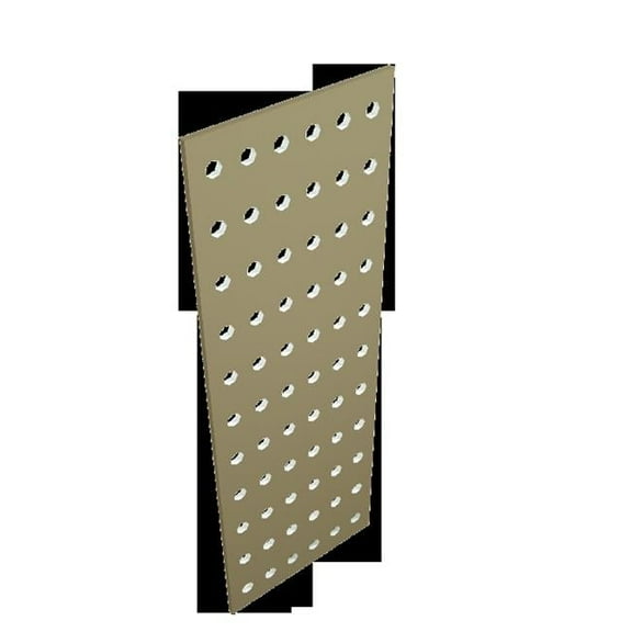 6.375 in. x 3 ft. Vinyl Snap-in Gutter Screen, Brown