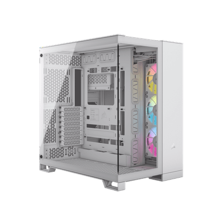 Corsair iCUE LINK 6500X RGB Mid-Tower ATX Dual Chamber PC Case White CC9011270WW