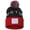 Boston Black Red, variant on Unisex 3D Embroidered USA City Beanie – Soft Knit Cuffed Winter Hat, One Size