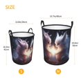 thumbnail image 3 of Cauagu Fox Couple for Laundry Basket,Collapsible Organizer Basket for Storage Bin Toy Bins Gift Baskets Bedroom Clothes Children Nursery Hamper -Small, 3 of 7