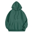 thumbnail image 4 of MHFRRA Sudadera con Capucha, Suave y Cómoda, para Uso Informal, Ligera, Deportiva y para Exteriores Verde oscuro, 4 of 4