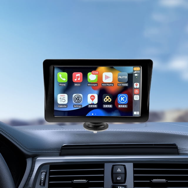Navegador GPS para coche de 7 pulgadas HD 1024P inalámbrico Carplay Android Monitor de coche WiFi