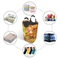 thumbnail image 5 of XMXT Collapsible Laundry Basket Hamper, Watercolor Style Background Large Laundry Bag Clothes Hamper with Aluminum Handle, 50L, 5 of 7