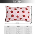 thumbnail image 2 of Kdxio Cotton Pillow Cases Pillowcases,Soft and Breathable Bedroom Pillow Cases-Strawberry, 2 of 8