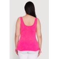 thumbnail image 5 of Womens Plus Size Trendy Mineral Wash Side Ruched Tank Top, 5 of 5