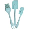 thumbnail image 1 of espátulas de cocina para repostería, cepillos de silicona resistentes al calor y Maryse, utensilios de silicona, juego de 3 espátulas para repostería (azul cielo), 1 of 5