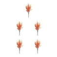 thumbnail image 2 of maskred 2x Beautiful Home Decoration Artificial Flowers For Lasting Charm Low orange 5Set, 2 of 6