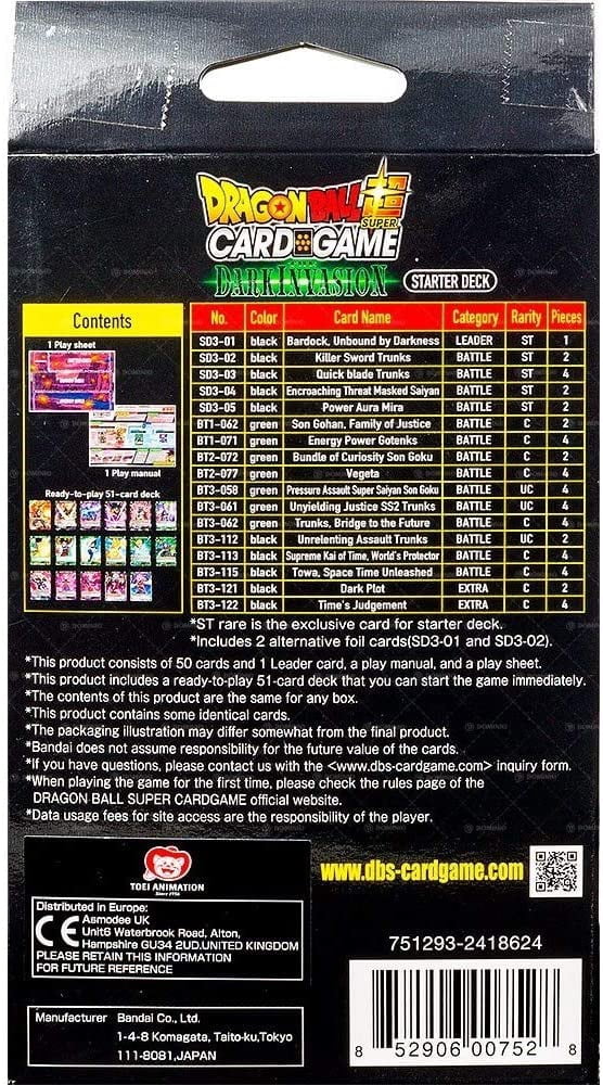 Dragon Ball Super Card Game: The Dark Invasion Starter Deck