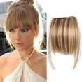 thumbnail image 2 of LHWEN Wig Front Fringe Head Clipped In The Human Hair Extension Wig Female Air Sideburns Beauty Salon Straight Hair Fun Lace Wavy Curls Braided Hair Synthetic Hair bohon Perfect for Party Everyday, 2 of 3