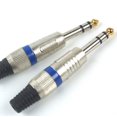 thumbnail image 1 of 2x Straight Male Stereo Phone Plug Guitar Audio Connector Jack 1/4'' Modern, 1 of 4