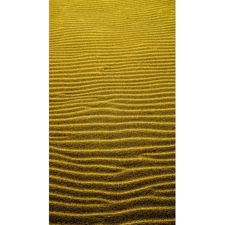 Desert Sand Pattern - Canvas Print Desert Beach Texture Pattern Sand Wind Ripple Stretched Canvas 10 x 14