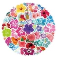 thumbnail image 3 of Wiywef 60pcs Flower Sticker Hawaii Hibiscus Decals Graffiti Stickers For DIY Luggage Laptop Skateboard Motorcycle Bicycle Stickers, 3 of 7