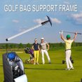 thumbnail image 4 of Unatoiry for Golf Travel Bag Support Rod Club Protection with Pole Adjustable Height Foldable Retractable Heavy Duty Stick Black, 4 of 6