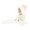 White, variant on Daznico Waffle Knit Pom Pom Beanie and Ribbed Knit Long Scarf 2 Piece Set Lined Thermal Winter Accessories for Ladies Daily Outdoor Activities in Cold Weather