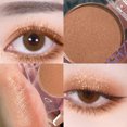 thumbnail image 4 of Paleta de sombras de ojos monocromáticas de 3 uds, sombra de ojos con purpurina en polvo, sombra de ojos perlada, 4 of 5