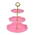 thumbnail image 4 of Cake Rack 3 Tiers Serving Tray Decor Decorative Wedding Party Décor Fruit Snack Plates Cup Cake Stand for Parties Celebration D, 4 of 8