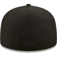 thumbnail image 4 of Men's New Era San Francisco 49ers Black on Black Alternate Logo 59FIFTY Fitted Hat, 4 of 5