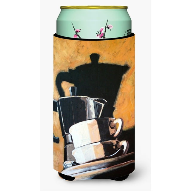 Abrazador aislante de bebidas Tall Boy multicolor Caroline's Treasures ARA0087TBC Coffee II de Roy Avis