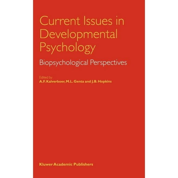 Current Issues in Developmental Psychology: Biopsychological Perspectives, (Hardcover)
