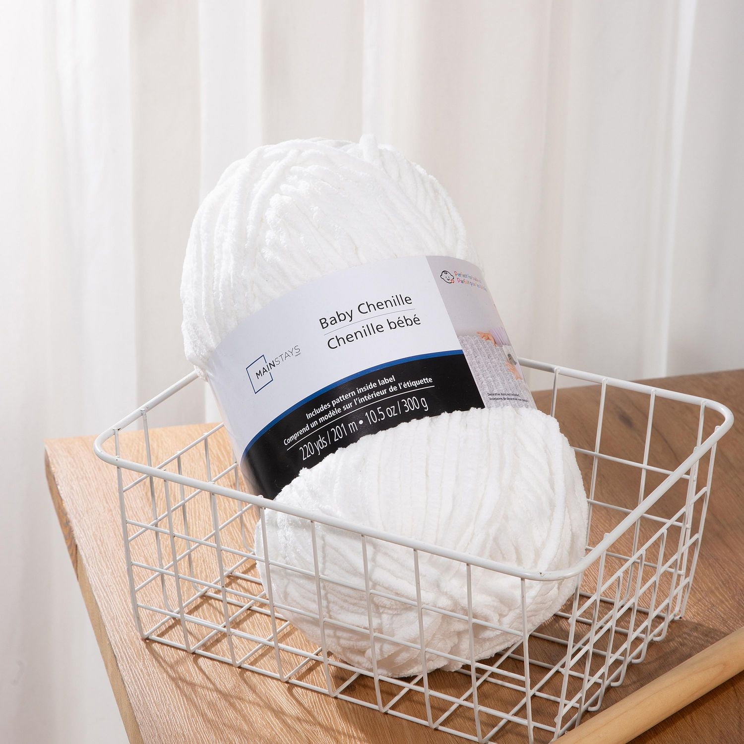 MAISNSTAYS COSY LOTS DE 2 FIL BLANC BÉBÉ