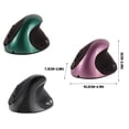 thumbnail image 3 of WREESH Souris Optique Sans Fil Ergonomique Verticale 2.4GHz 1600 DPI pour PC Ordinateur Portable, 3 of 3