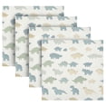 thumbnail image 5 of Satin Polyester Napkins - 20x20 InchSingle-Sided Printed Napkins, 1-Piece/4-Piece/6-Piece Set, DIY Personalized Table Setting，Cute Simple Dinosaurs, 5 of 8