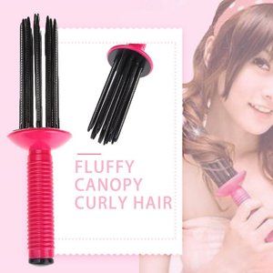DEBGFS Courgeur de cheveux 17 Dents de peigne AntiSlip Curling Wand Hair Fluffy Outil professionnel de coiffure pour salon de coiffure à domicile