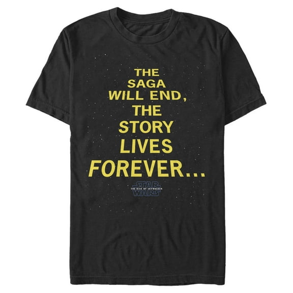 Men's Star Wars: The Rise of Skywalker The Story Lives Forever  Graphic Tee Black Medium