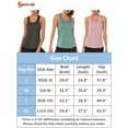 thumbnail image 2 of Spencer Women's Workout Tank Tops Casual Sleeveless Racerback Athletic Yoga Tops Quick Dry Sport Shirts for Gym Exercise (S, Grey), 2 of 5