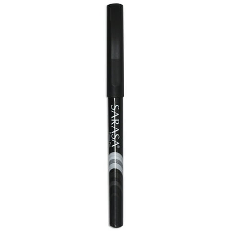 Zebra 66110 Fine 0.8 mm Stick Sarasa Porous Point Pen - Black Ink, Black Barrel (1 Dozen)