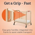 thumbnail image 3 of Foundations Next Gen First Responder Evacuation Compact Portable Mini Crib, 3" Mattress Included, Natural, 3 of 9